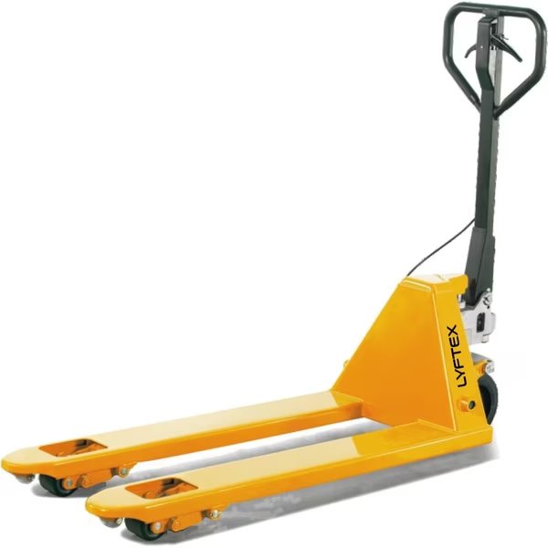 HEAVY DUTY PALLET JACK W/ PROGRESSIVE HAND-BRAKE, 21